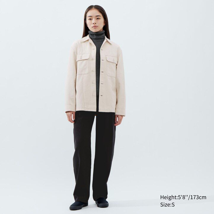 grey uniqlo denim womens jackets