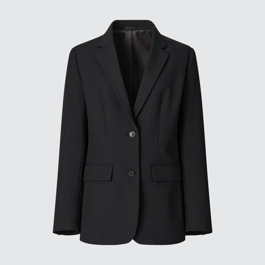 black womens uniqlo tailored jackets