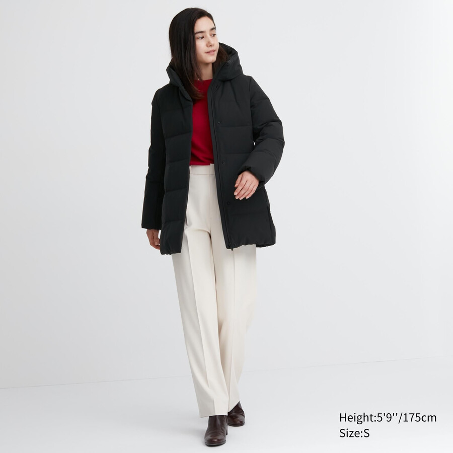 uniqlo seamless down womens jackets black