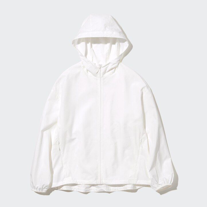 womens uniqlo uv protection pocketable jackets green