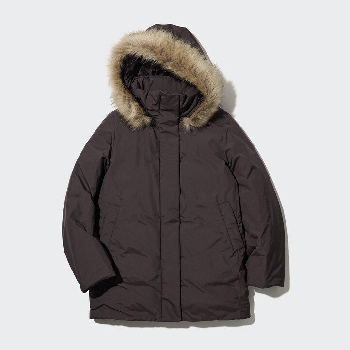 uniqlo hybrid down womens jackets black