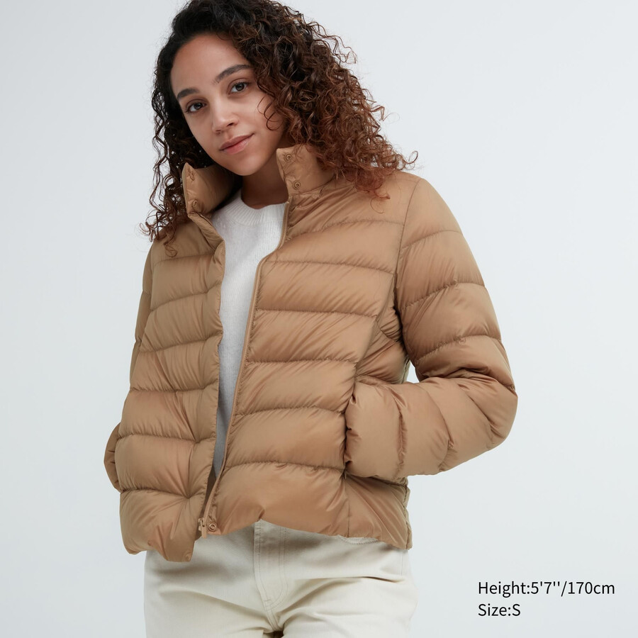 uniqlo ultra light down womens jackets beige