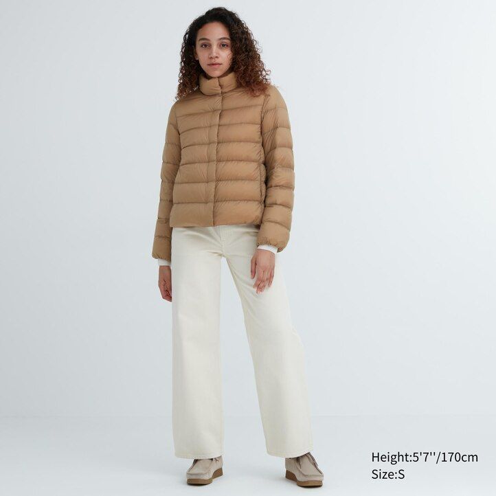 uniqlo ultra light down womens jackets beige