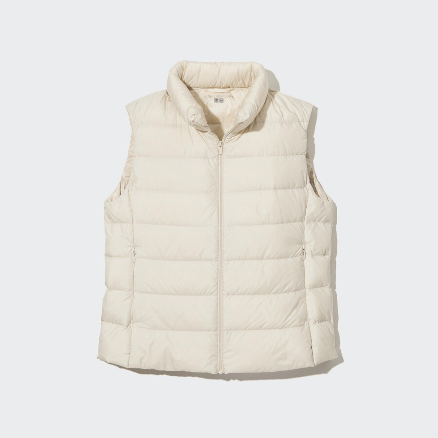 womens uniqlo ultra light down jackets white