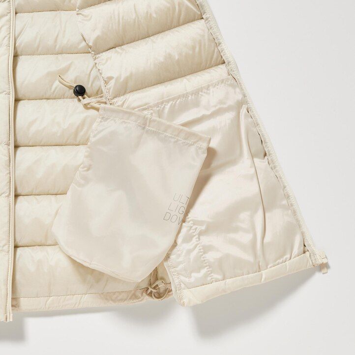 womens uniqlo ultra light down jackets white