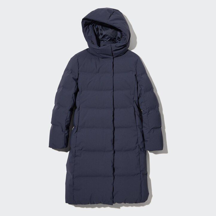 grey womens uniqlo seamless down jackets