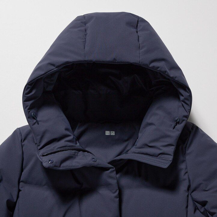 grey womens uniqlo seamless down jackets