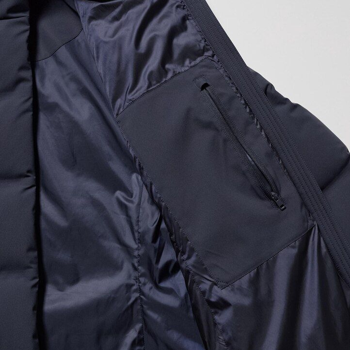 grey womens uniqlo seamless down jackets