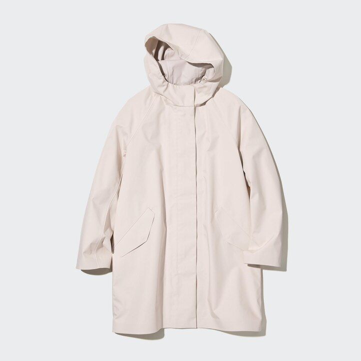 black womens uniqlo blocktech half jackets