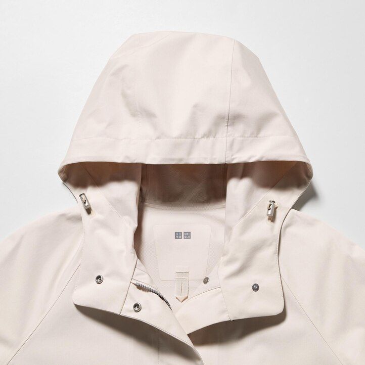 black womens uniqlo blocktech half jackets