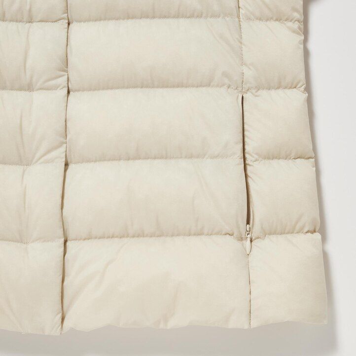 white womens uniqlo ultra light down jackets
