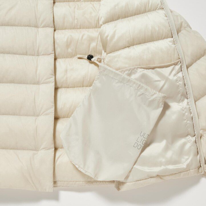white womens uniqlo ultra light down jackets
