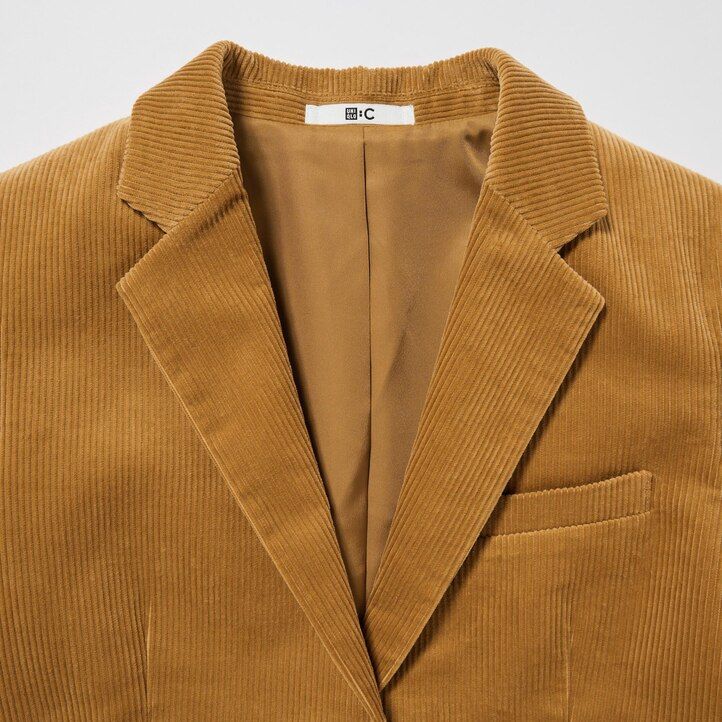 womens uniqlo corduroy jackets brown