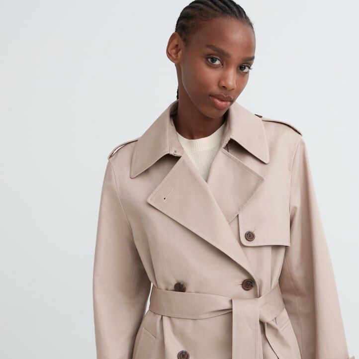 uniqlo trench womens jackets navy