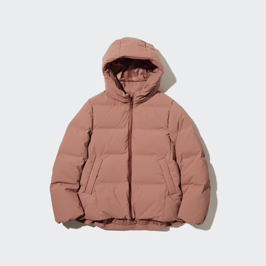 uniqlo seamless down womens jackets orange