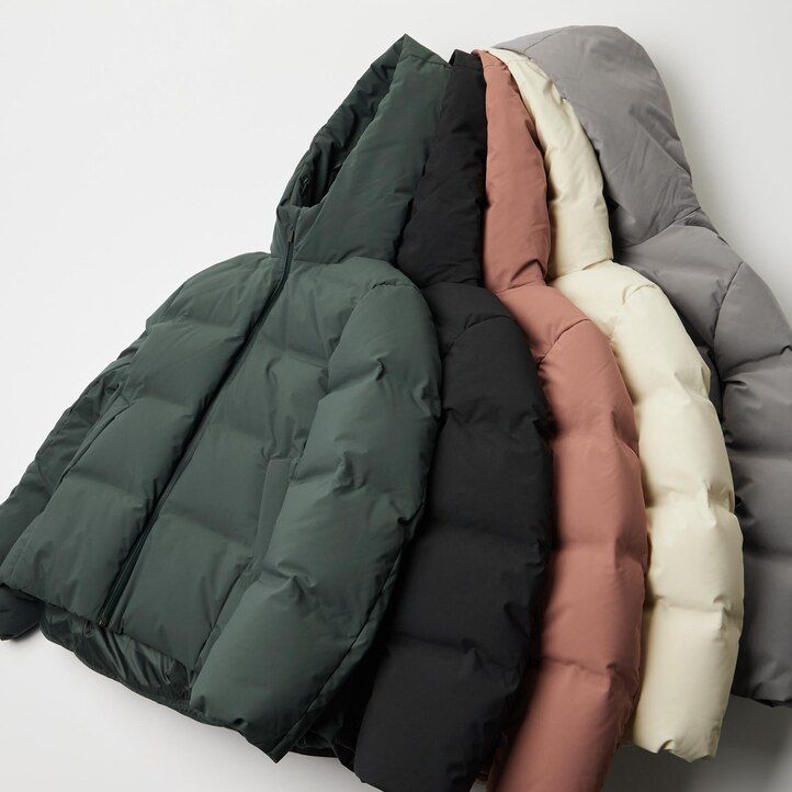 uniqlo seamless down womens jackets orange