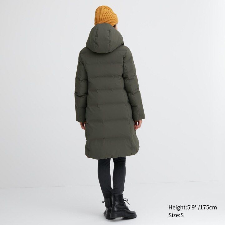 womens uniqlo seamless down jackets black