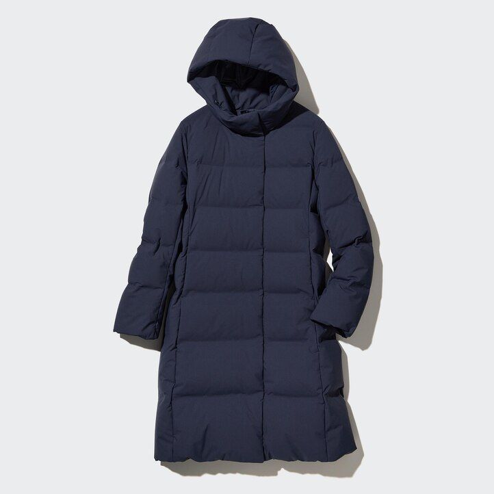 womens uniqlo seamless down jackets black