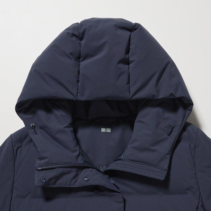 womens uniqlo seamless down jackets black