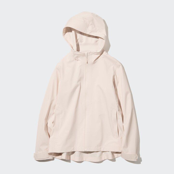 womens uniqlo blocktech jackets red