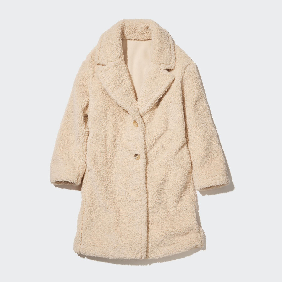 beige womens uniqlo windproof outer fleece tailored jackets