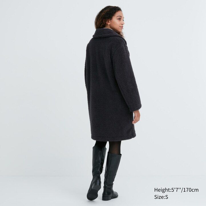 beige womens uniqlo windproof outer fleece tailored jackets