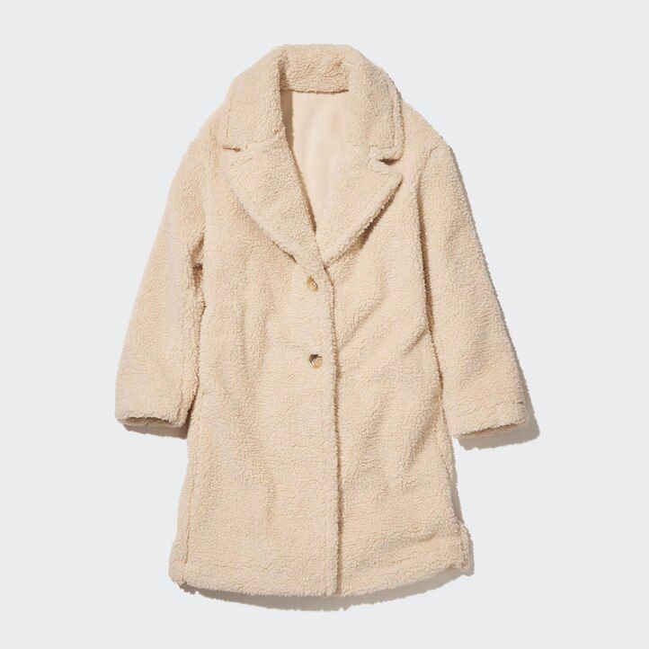 beige womens uniqlo windproof outer fleece tailored jackets