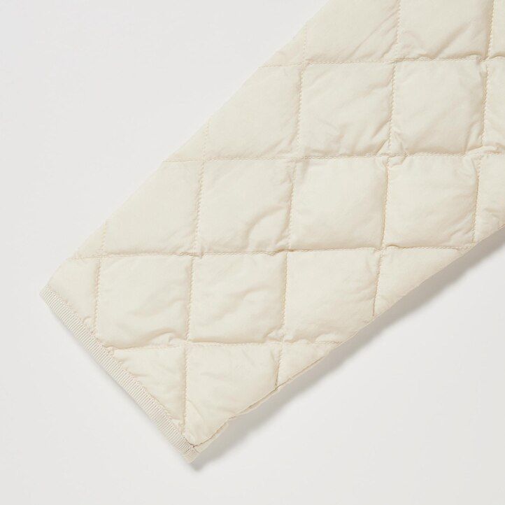 white womens uniqlo warm padded quilted jackets