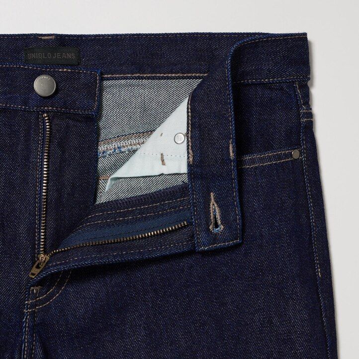 uniqlo low rise baggy fit womens jeans blue