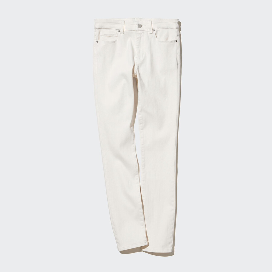 womens uniqlo ultra stretch skinny fit jeans white