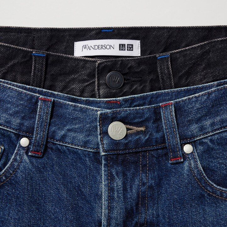 dark grey womens uniqlo slim fit straight leg jeans