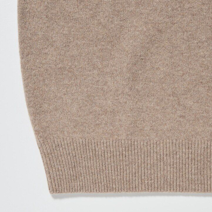 orange uniqlo premium lambswool womens jumpers