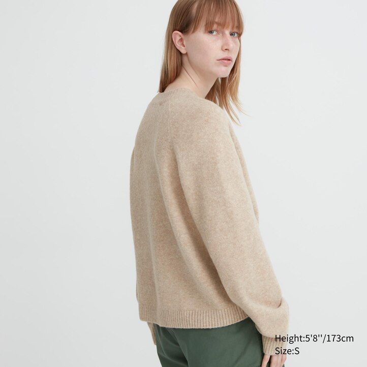 womens uniqlo souffle yarn jumpers red