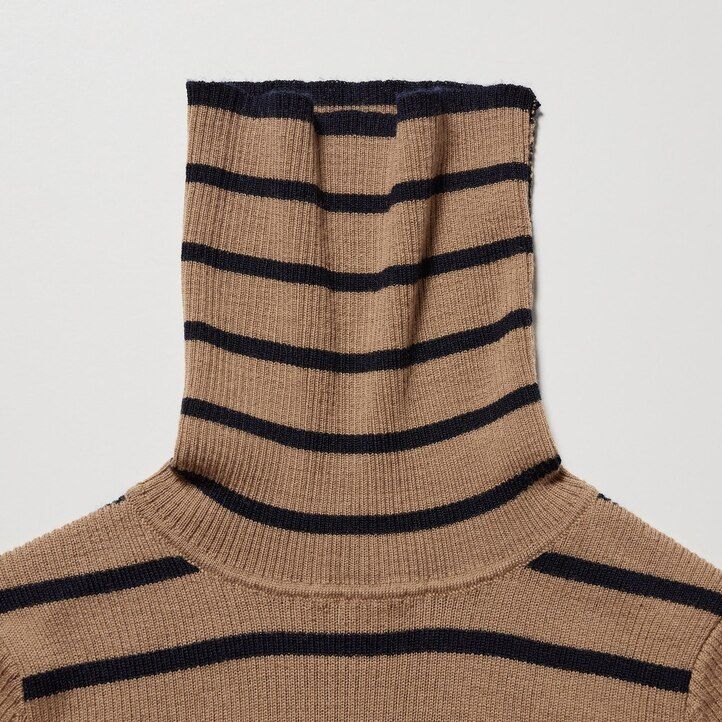 white womens uniqlo 100pct extra fine merino ribbed jumpers