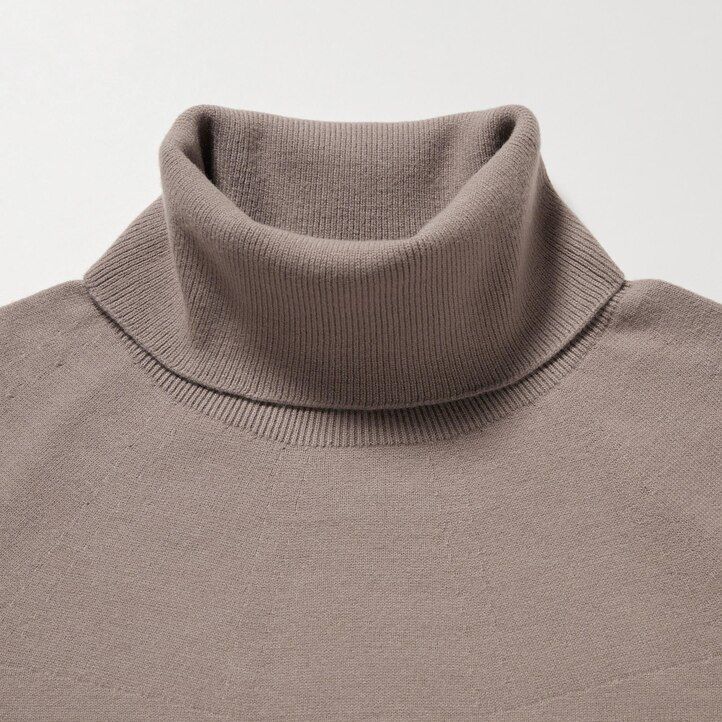 uniqlo 3d knit seamless souffle yarn womens jumpers beige