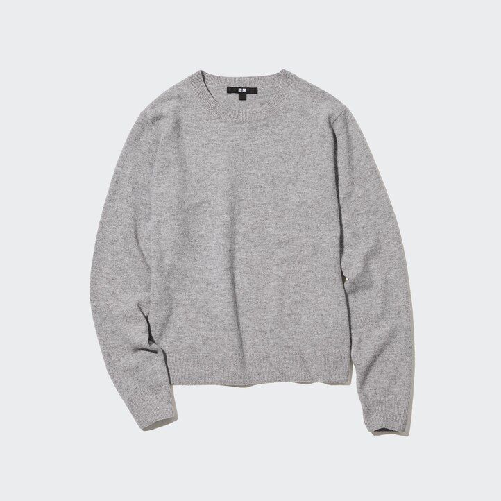 uniqlo 100pctshmere crew neck womens jumpers beige