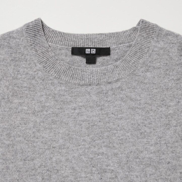 uniqlo 100pctshmere crew neck womens jumpers beige