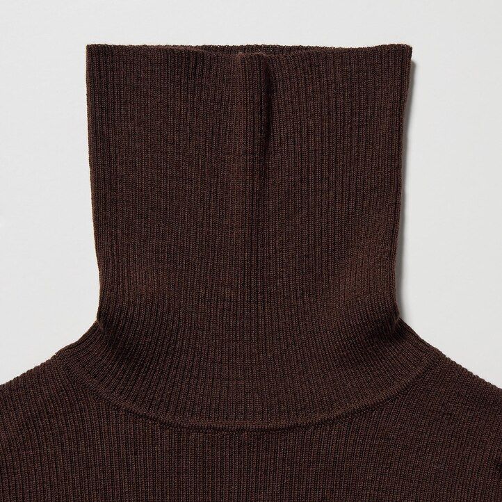uniqlo 100pct extra fine merino ribbed womens jumpers grey