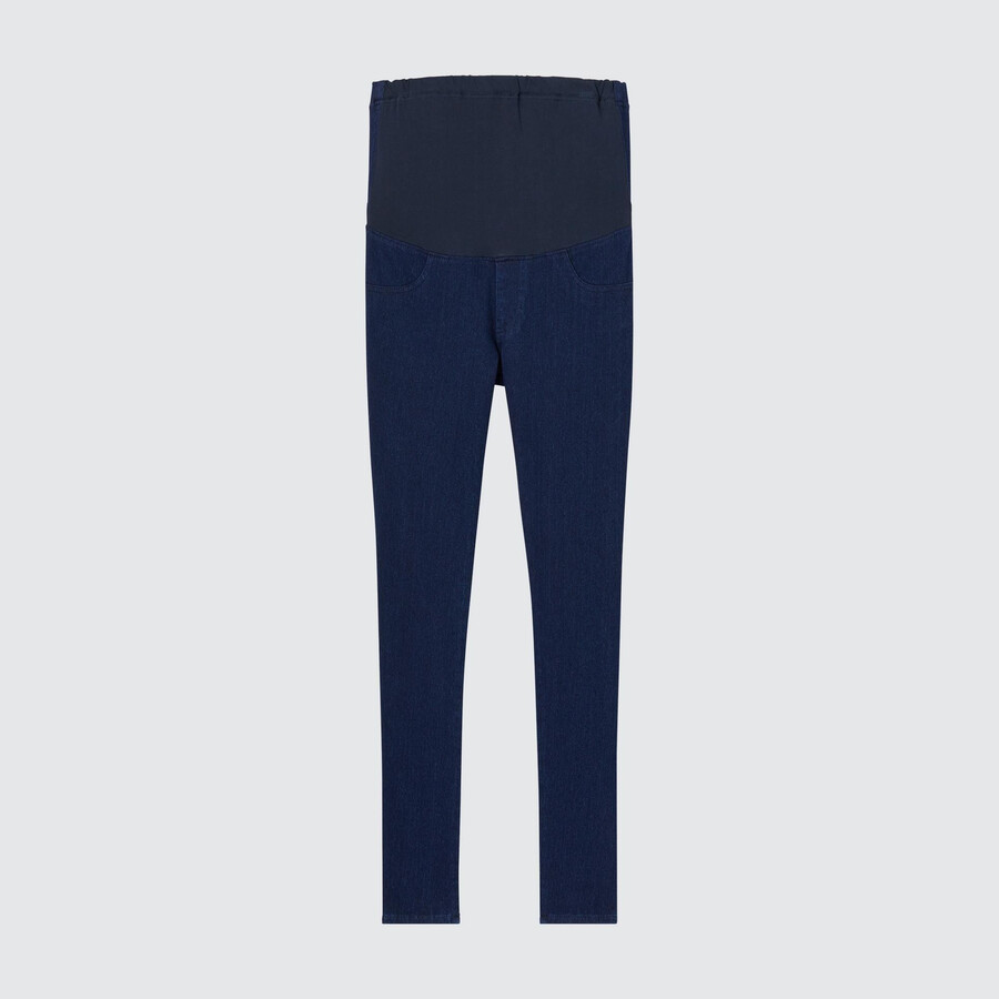 blue womens uniqlo ultra stretch maternity denim maternity wear
