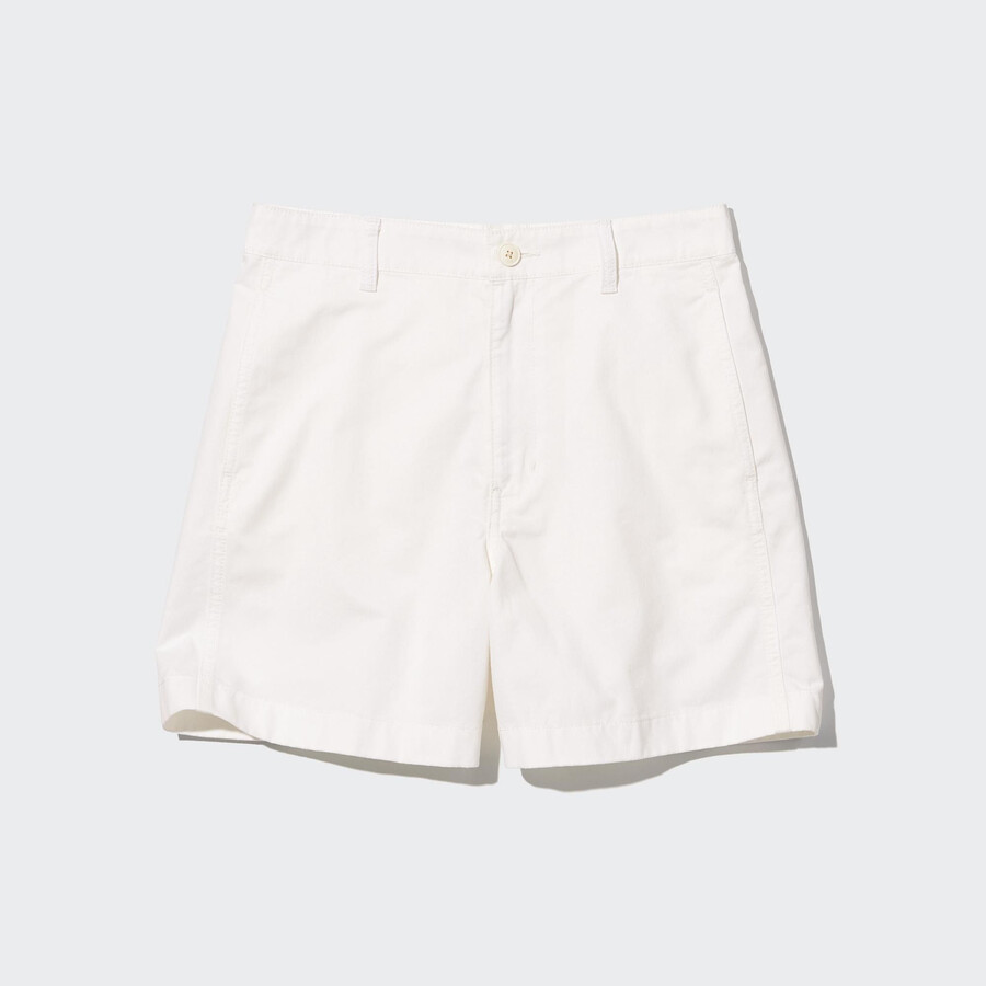 white uniqlo chinos womens shorts