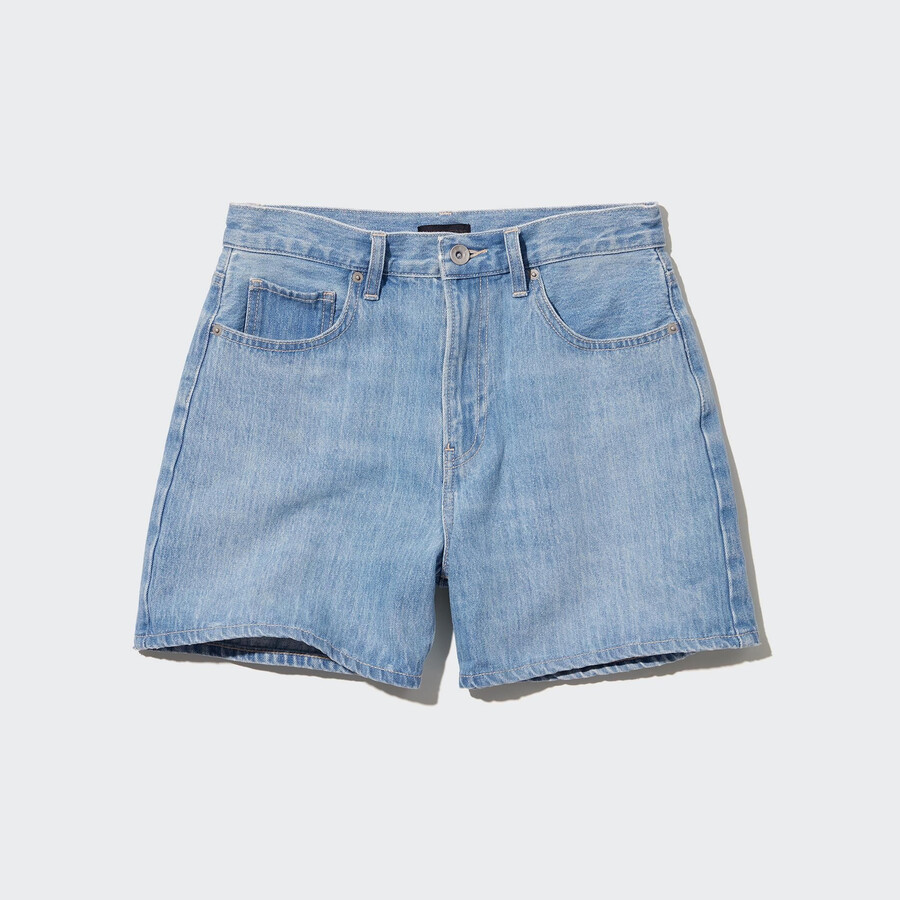 womens uniqlo denims shorts blue