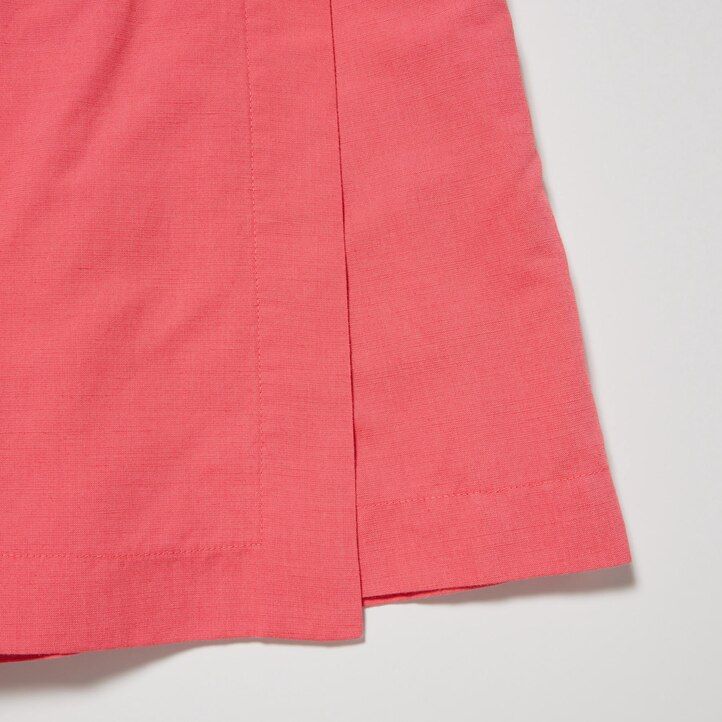 pink womens uniqlo linen blend skort skirts