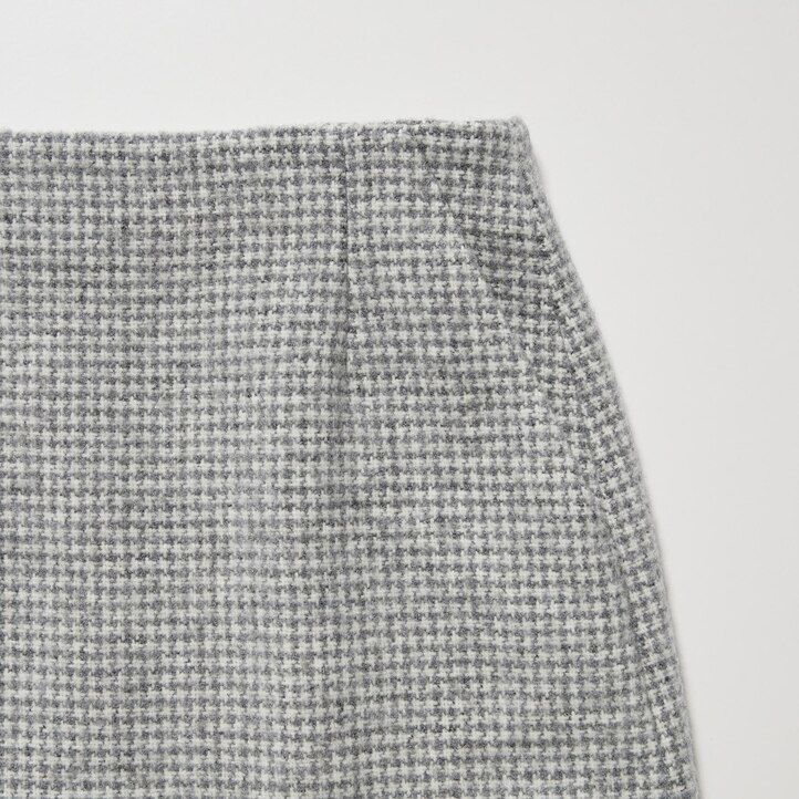 grey uniqlo tweed mini womens skirts