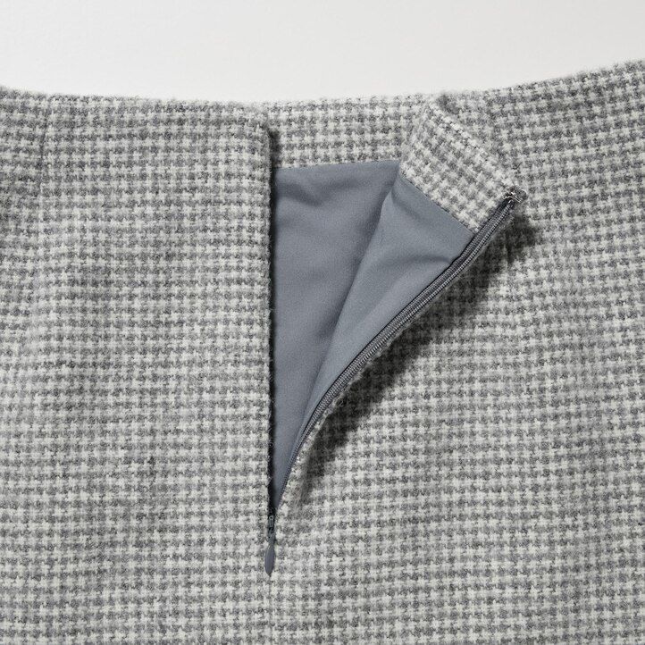 grey uniqlo tweed mini womens skirts