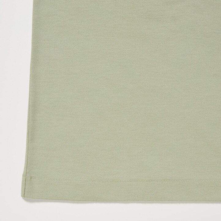 red womens uniqlo 100pct supima cotton crew neck sleeved t shirts