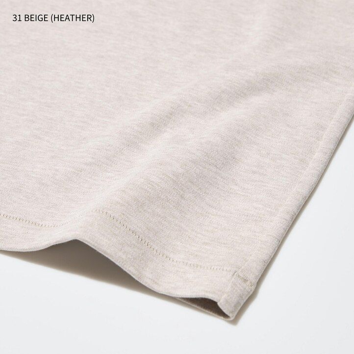 brown uniqlo uniqlo u crew neck sleeved womens t shirts
