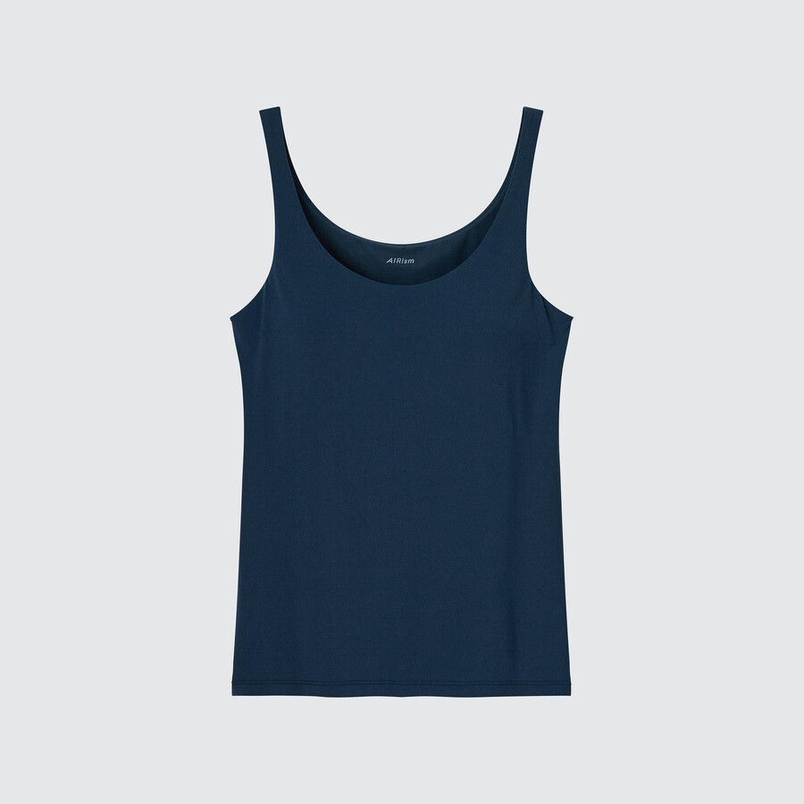 navy uniqlo airism sleeveless womens t shirts