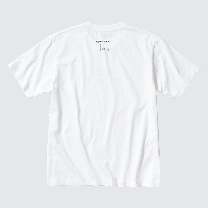 womens uniqlo peace for all graphic haruki murakami t shirts white