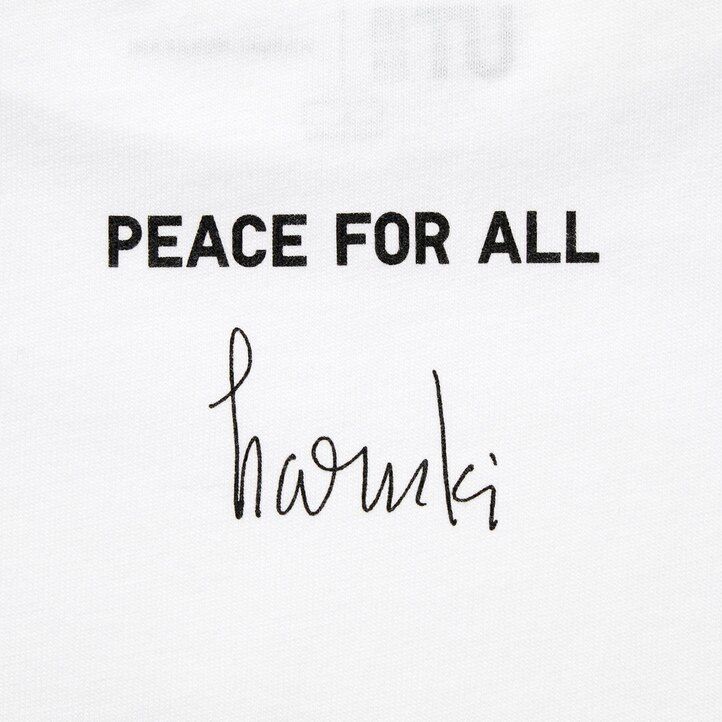 womens uniqlo peace for all graphic haruki murakami t shirts white