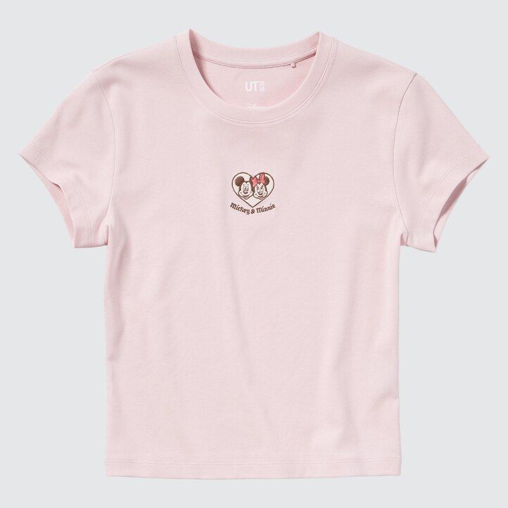 pink uniqlo disney collection mini ut graphic womens t shirts